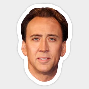 Nicolas Cage's Head Sticker